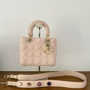 SOLD Christian Dior Lambskin Cannage Small My ABC Dior Lady Dior Blush